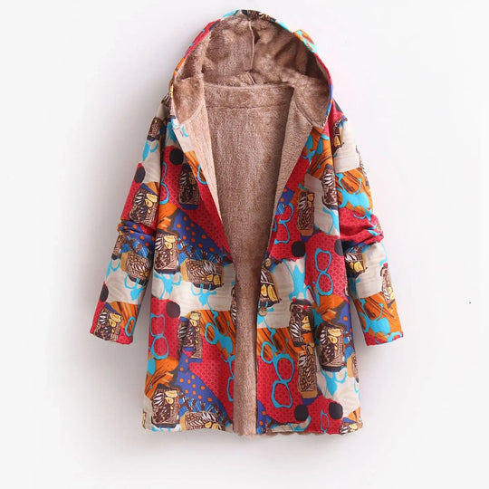 Christina | Giacca in pile color felpa
