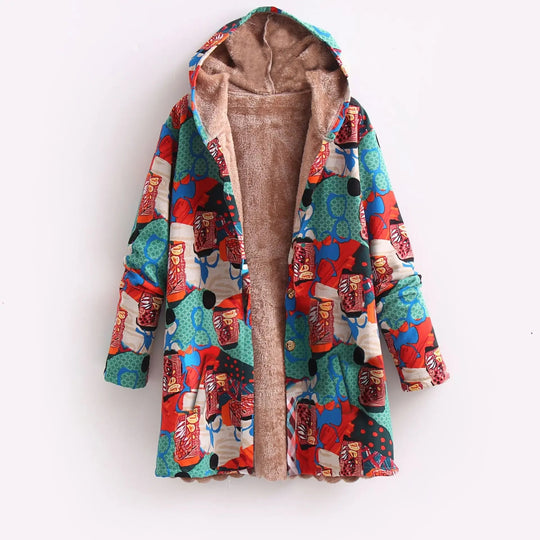 Christina | Giacca in pile color felpa