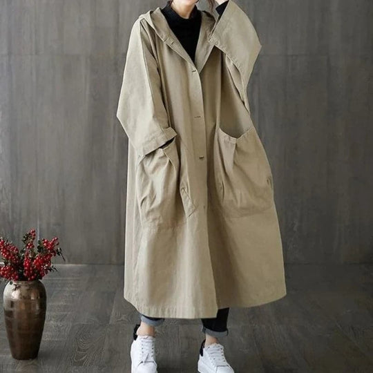 Christina | Trench coat impermeabile con cappuccio