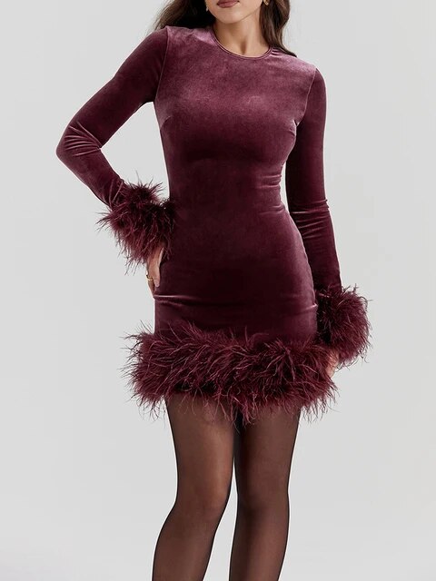 Christine | Casual mini dress with long sleeves