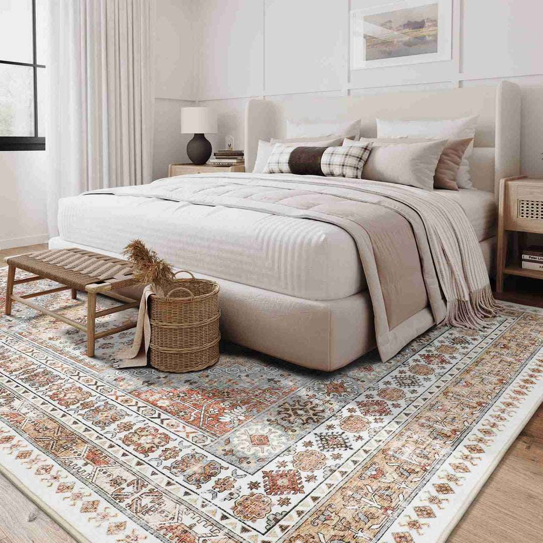 Velura | Antirutsch Velours Teppich | Beige