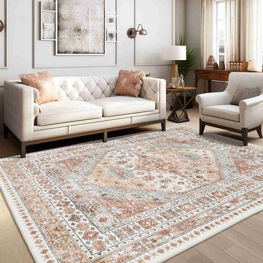 Velura | Antirutsch Velours Teppich | Beige