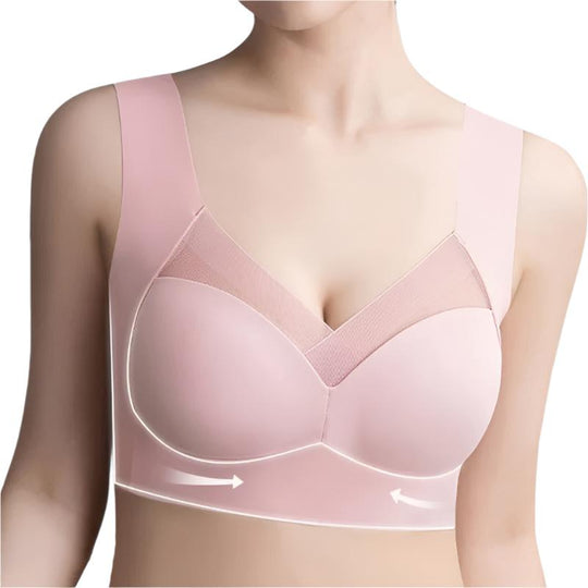 Evelyn - Comfortable Seamless Bra For Women With Elegant Mesh Details