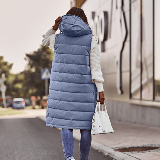 Sanne - Elegante Gilet Lungo Senza Maniche da Donna