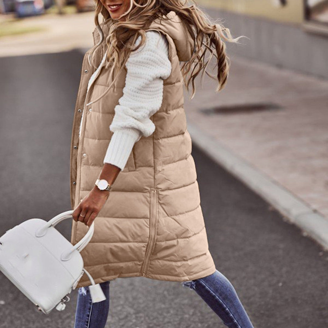 Sanne - Elegante Gilet Lungo Senza Maniche da Donna
