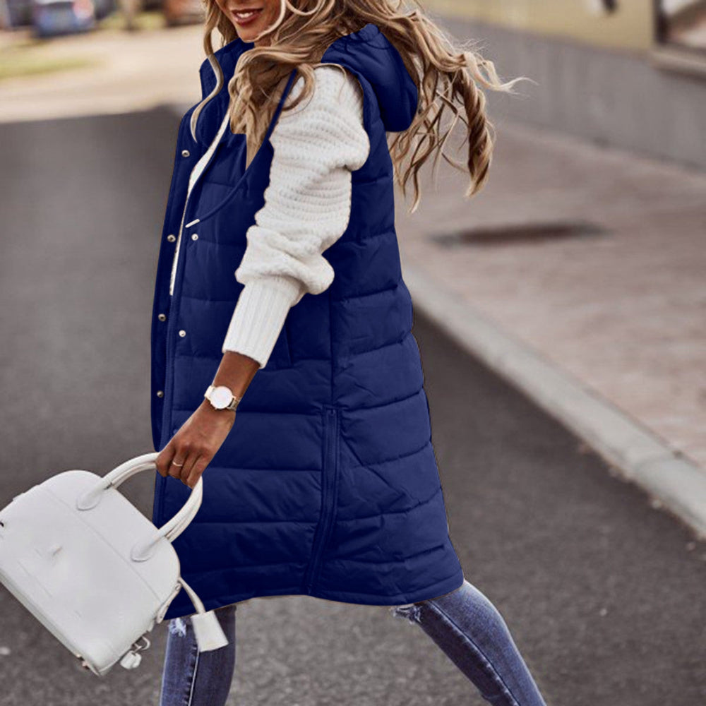 Sanne - Stilvolle Ärmellose Lange Damen Bodywarmer
