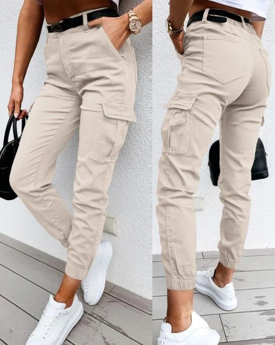Max | Pantaloni Cargo Confortevoli con Bordini Elastici