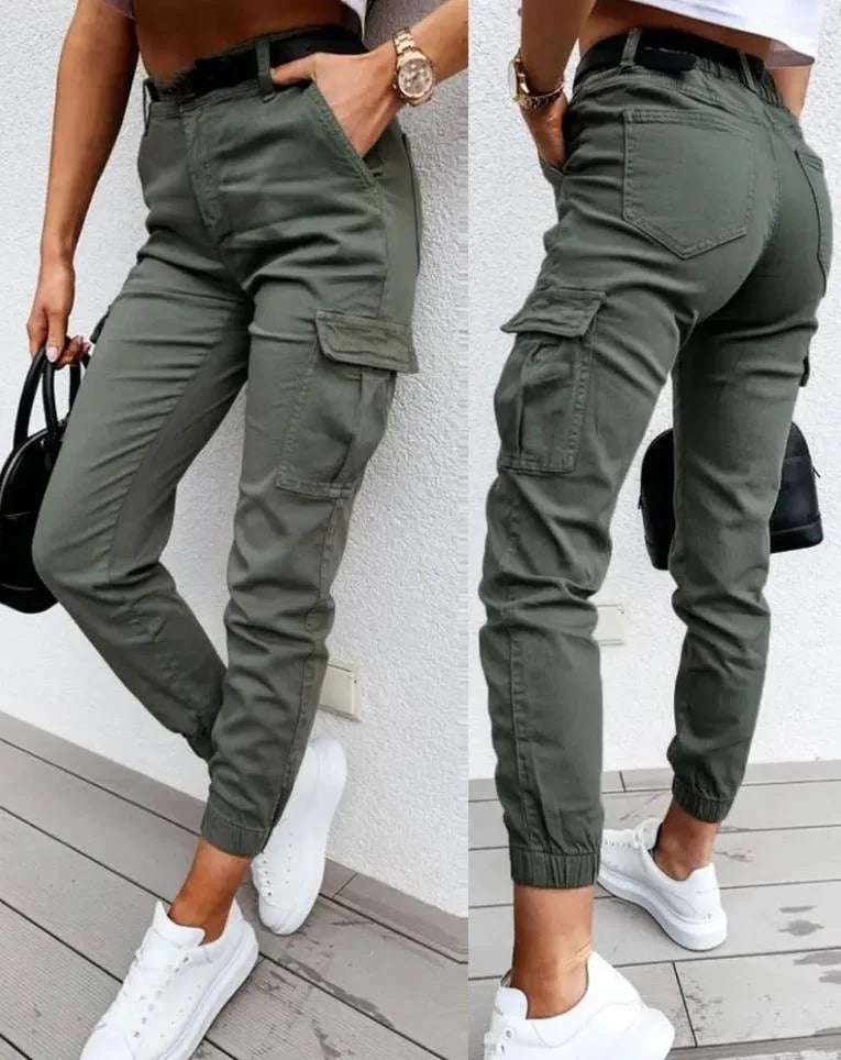Max | Pantaloni Cargo Confortevoli con Bordini Elastici