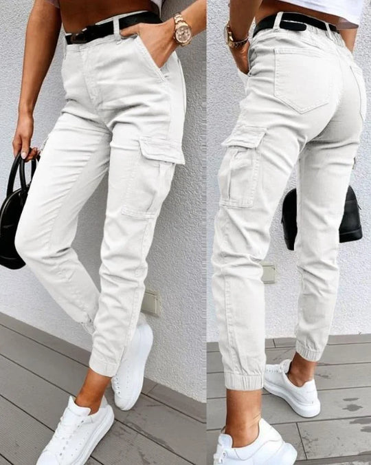 Max | Pantaloni Cargo Confortevoli con Bordini Elastici