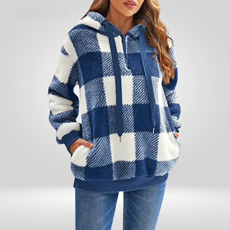 Daniela | Klassischer Hoodie mit halbem Reißverschluss