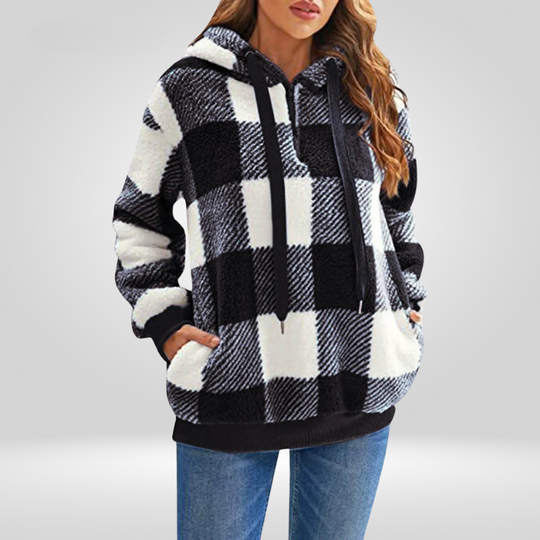 Daniela | Klassischer Hoodie mit halbem Reißverschluss