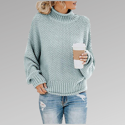 Delfina | Maglione a collo alto lavorato a maglia