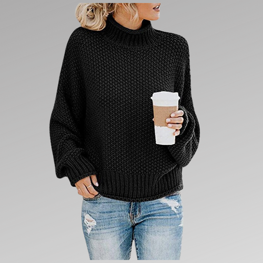 Delfina | Maglione a collo alto lavorato a maglia