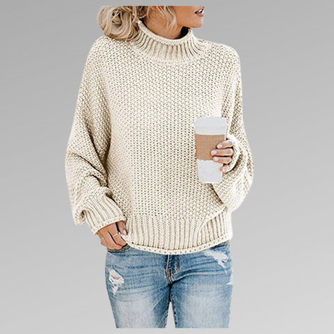 Delfina | Maglione a collo alto lavorato a maglia