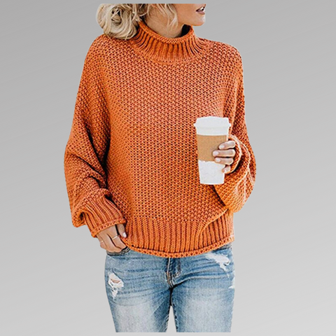 Delfina | Maglione a collo alto lavorato a maglia