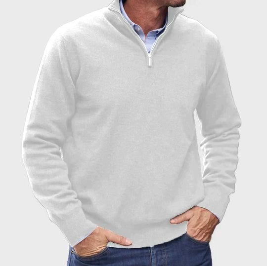 Heren pullover met een luxe en tijdloos design.