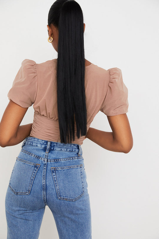 Sofie | Elegante corsetto con top a maniche a sbuffo