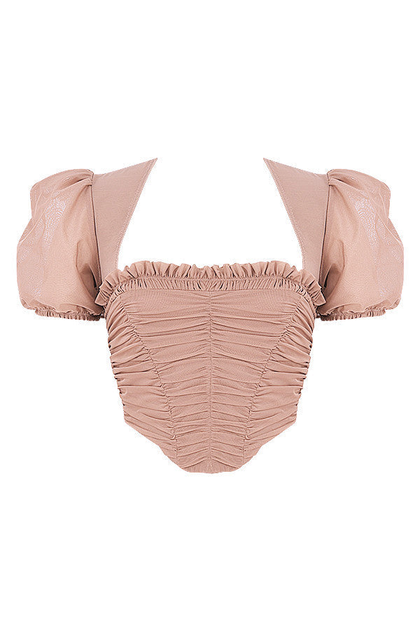 Sofie | Elegante corsetto con top a maniche a sbuffo
