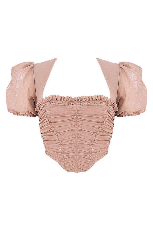 Sofie | Elegante corsetto con top a maniche a sbuffo