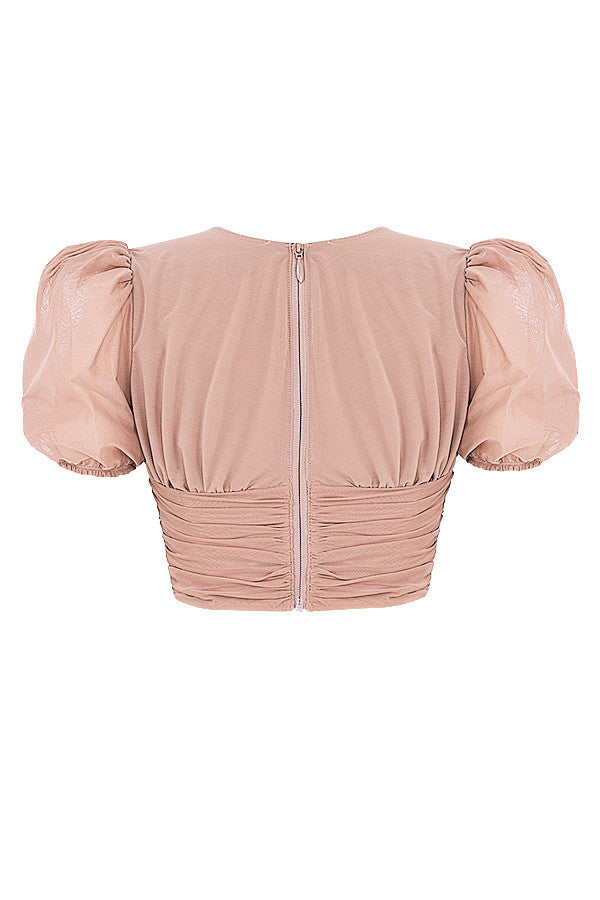 Sofie | Elegante corsetto con top a maniche a sbuffo