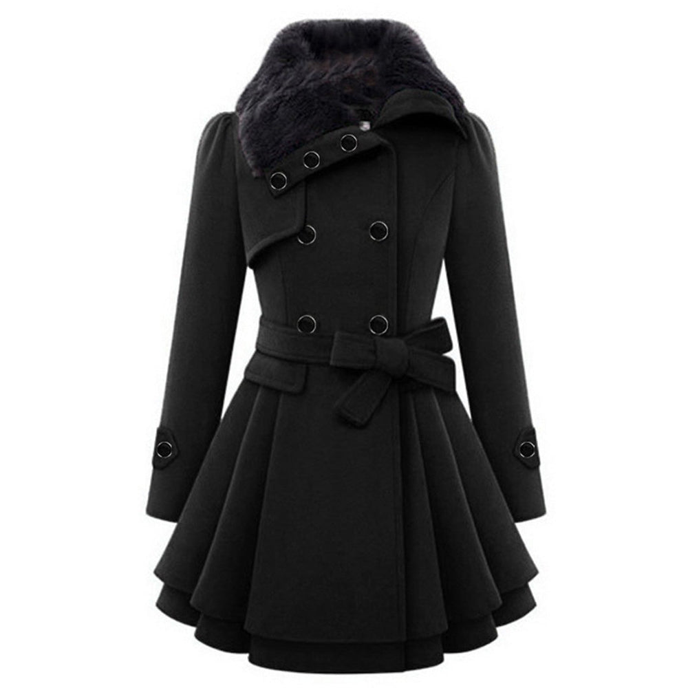 Isabelle - Elegant Winter Coat For Women With A Bow Detail