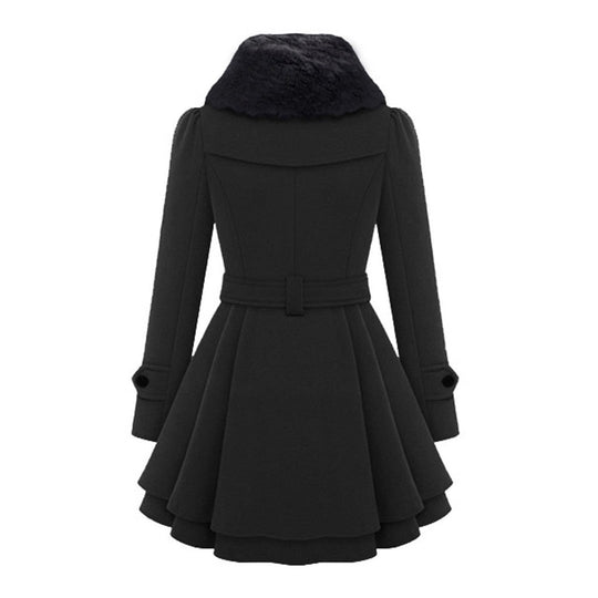 Isabelle - Elegante giacca invernale per donna con dettaglio fiocco