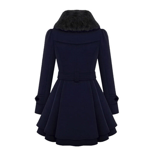 Isabelle - Elegante giacca invernale per donna con dettaglio fiocco
