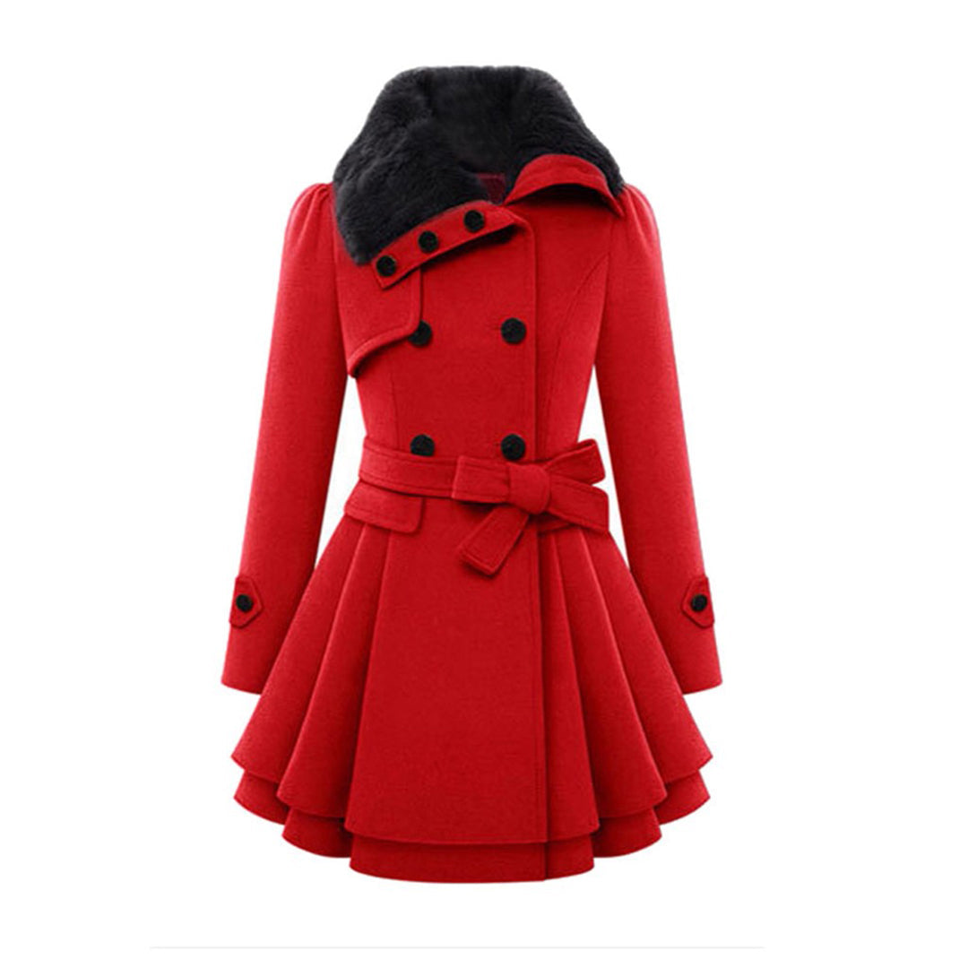 Isabelle - Elegante giacca invernale per donna con dettaglio fiocco