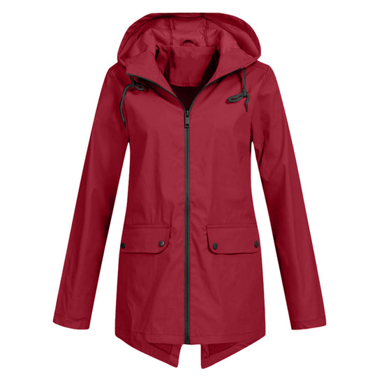 Sophie - Trendy Raincoat With Hood