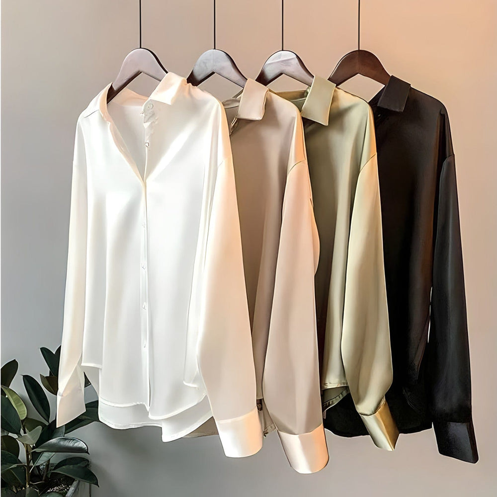 Liselotte - Silky Blouse with Elegant Look