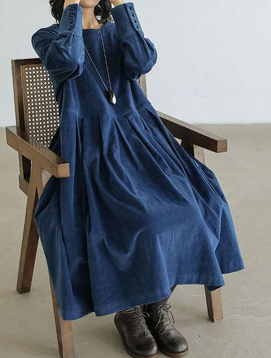 Sophie | Lässiges Midikleid mit Knotenärmel