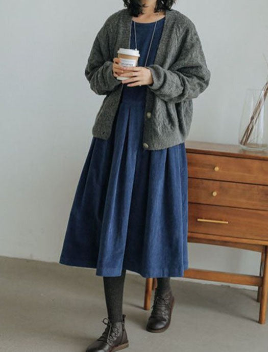 Sophie | Lässiges Midikleid mit Knotenärmel