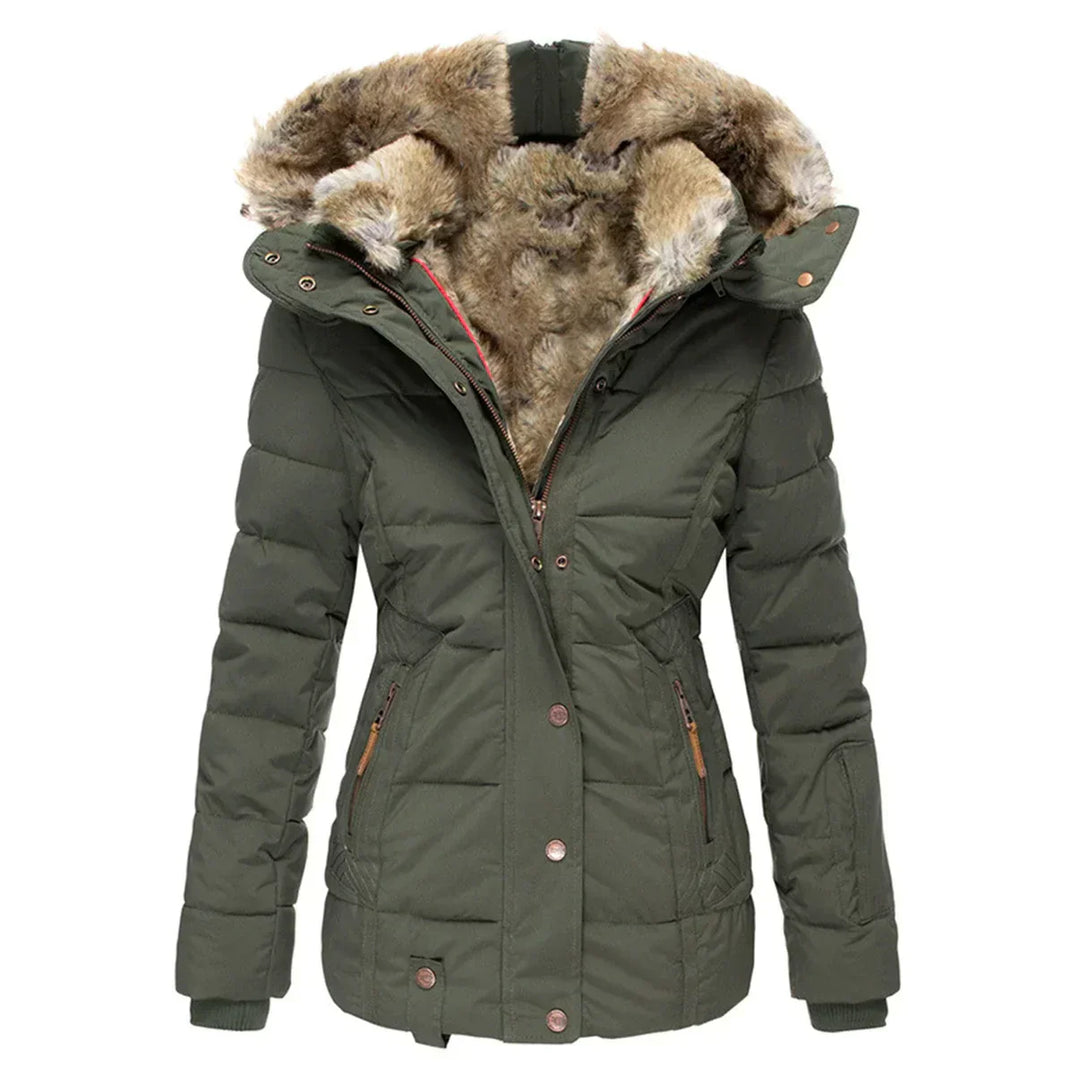 Elisa - Parka donna caldo con cappuccio removibile