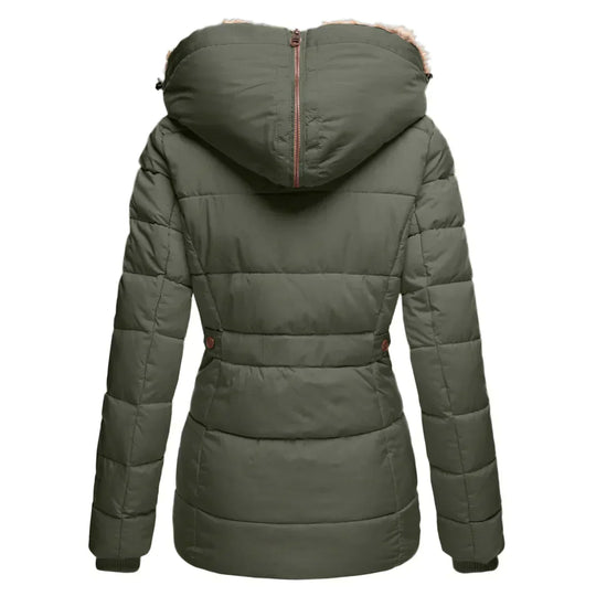 Elisa - Parka donna caldo con cappuccio removibile