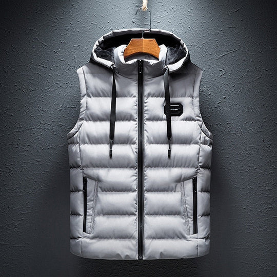 Daan - Sleeveless Padded Bodywarmer with Hood