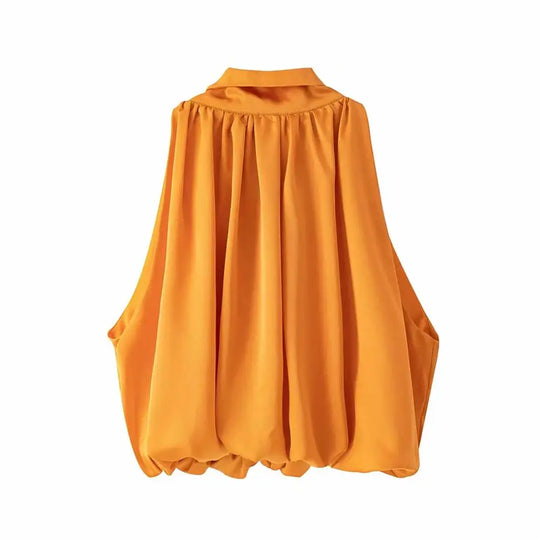 Selina | Sexy cropped halter top for women | Orange