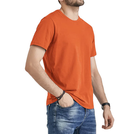 Noor | T-shirt unisex base con maniche lunghe | Arancione