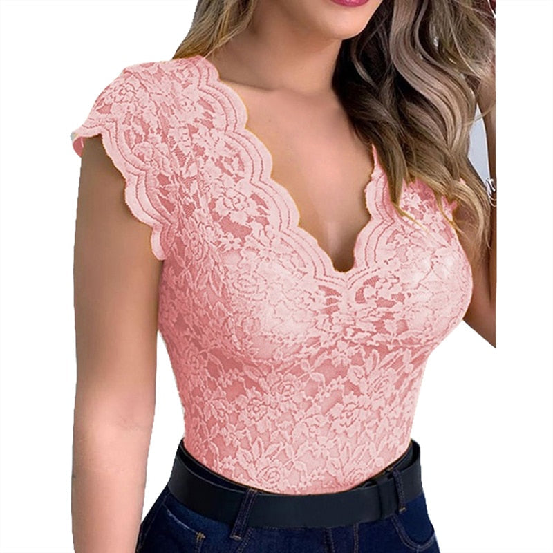 Liora | Summer V-neck Top