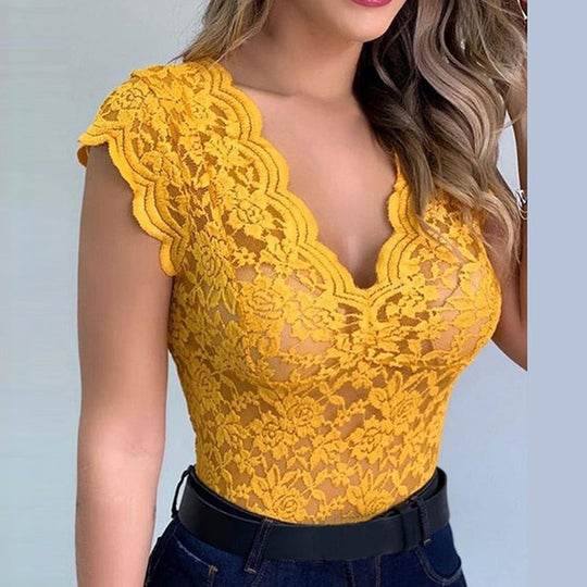 Liora | Summer V-neck Top