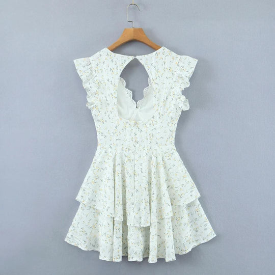 Heidi | Mini dress with eyelet embroidery