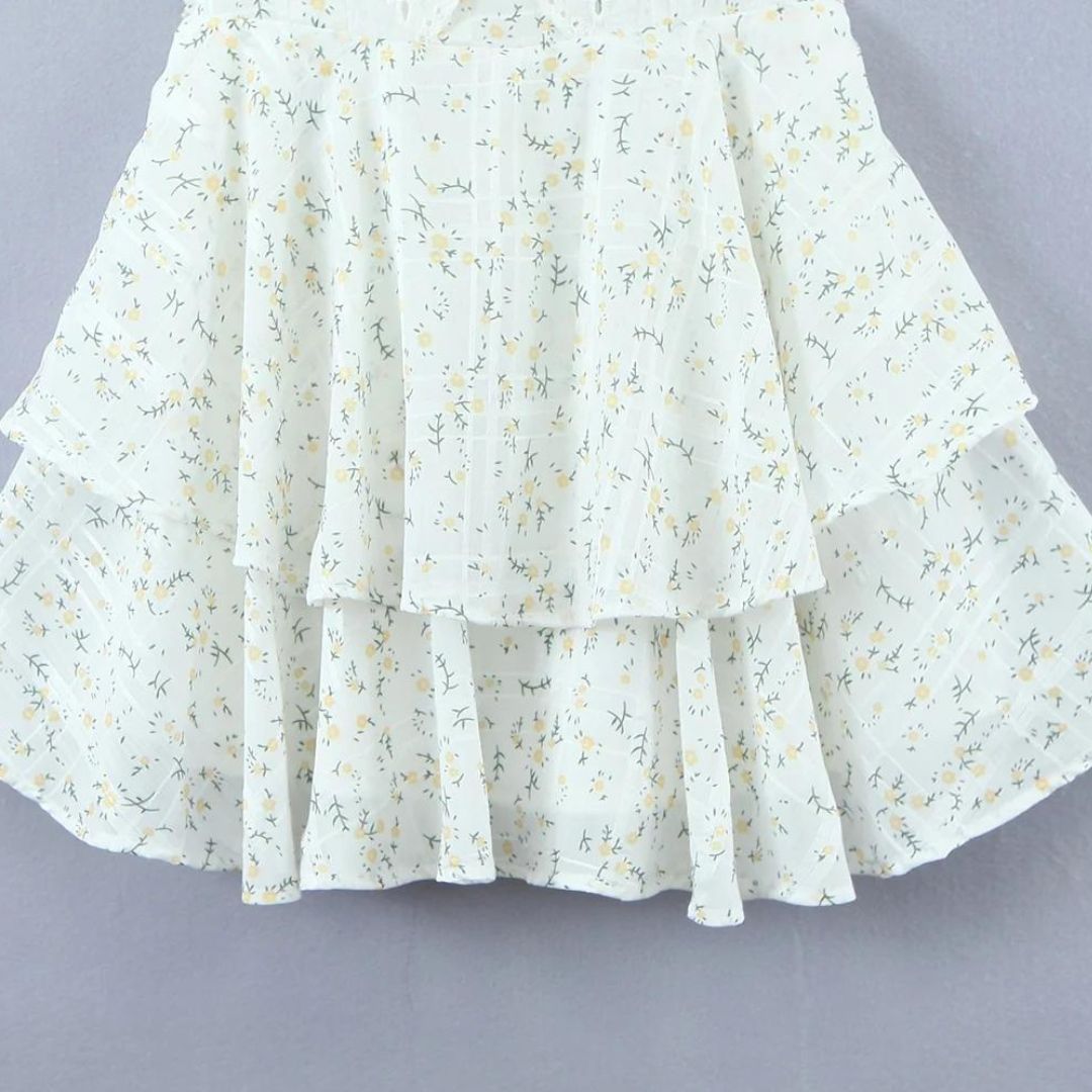 Heidi | Mini dress with eyelet embroidery