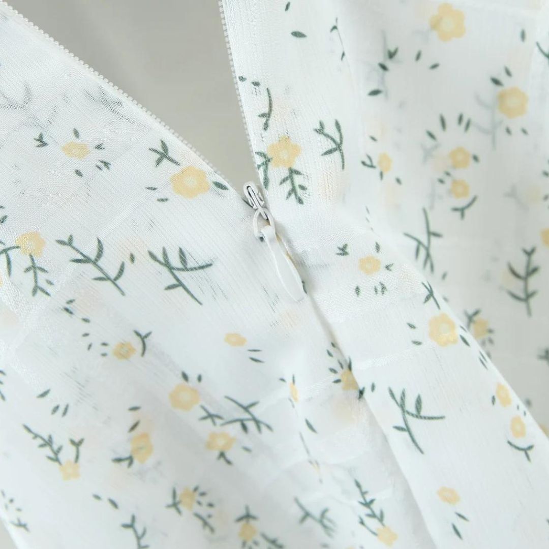 Heidi | Mini dress with eyelet embroidery
