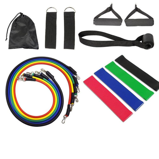 Voor Set compleet ProFlex - Weerstandsbanden Trainingspakket, ontworpen voor gemak en effectiviteit.