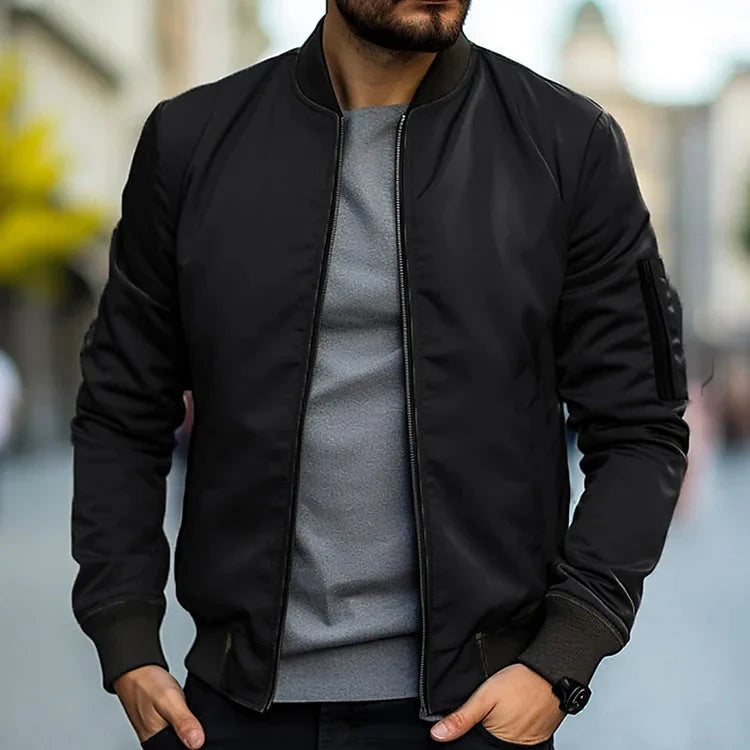 Bryson | Bomberjack elegante da uomo | Nero