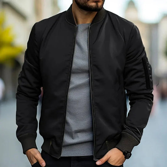 Bryson | Bomberjack elegante da uomo | Nero