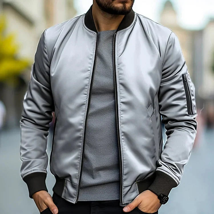 Bryson | Bomberjack elegante da uomo | Nero