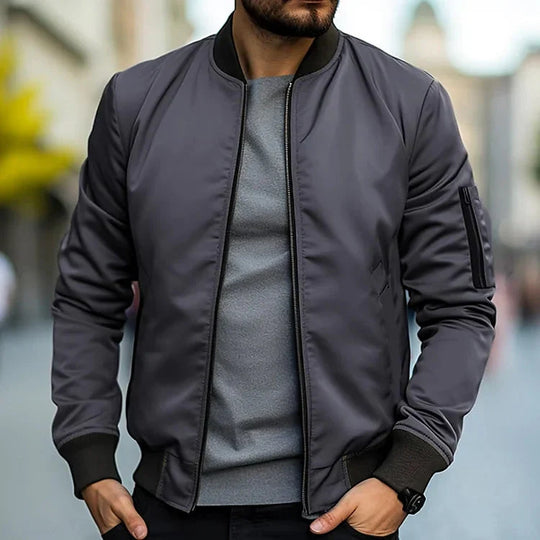 Bryson | Bomberjack elegante da uomo | Nero