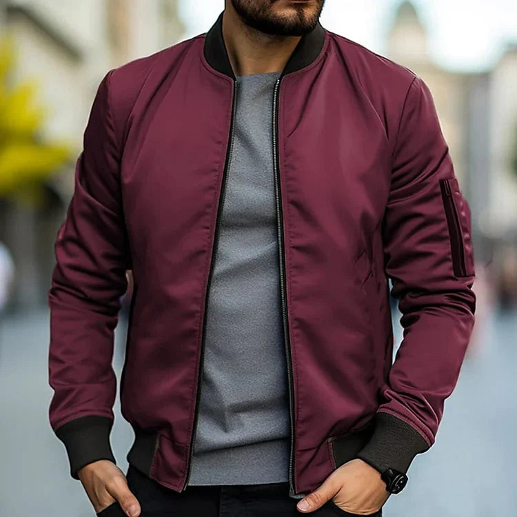 Bryson | Bomberjack elegante da uomo | Nero