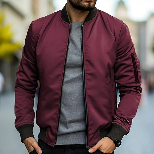 Bryson | Bomberjack elegante da uomo | Nero