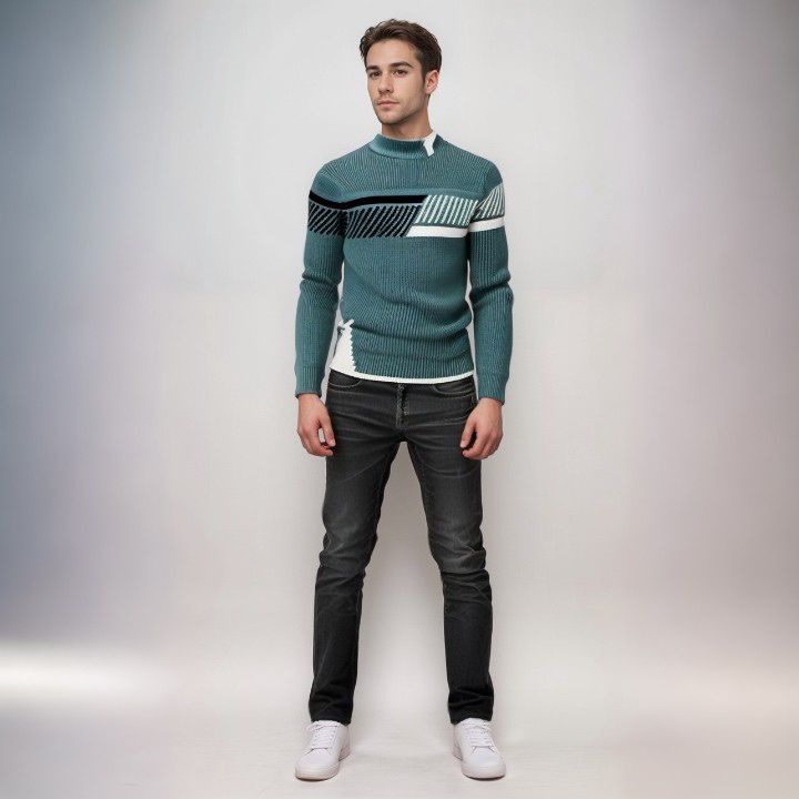 Ezra | Maglione Heren a Maglia | Beige